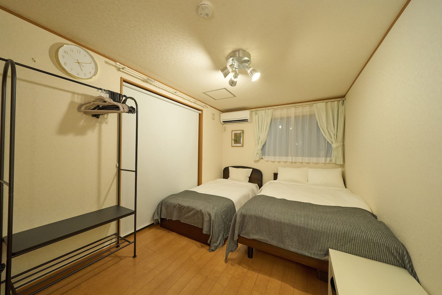 Second bedroom with two beds